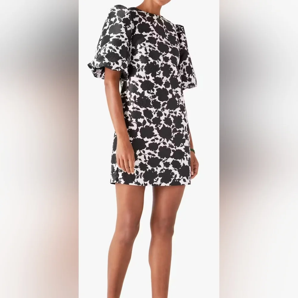 Kate Spade New York, Floral Taxi Mainline Dress, Black&White, Women's Size 6 NWT